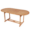alt="Garden Table 180x90x75 cm Solid Teak Wood"