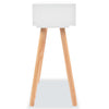 Console Table Solid Pinewood 80x30x72 cm White