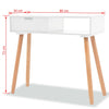 Console Table Solid Pinewood 80x30x72 cm White