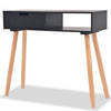 alt="Console Table Solid Pinewood 80x30x72 cm Black"