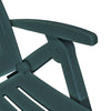 Sun Lounger with Footrest Plastic Green
