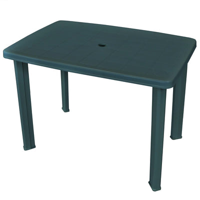 alt="Garden Table Green 101x68x72 cm Plastic"