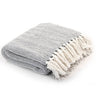 alt="Throw Cotton Herringbone 160x210 cm Grey"