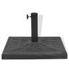 Parasol Base Resin Square Black 19 kg
