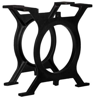 alt="Coffee Table Legs 2 pcs O-Frame Cast Iron"