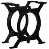 alt="Coffee Table Legs 2 pcs O-Frame Cast Iron"