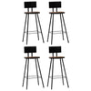 alt="Bar Chairs 4 pcs Solid Reclaimed Wood""