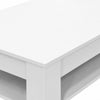 Coffee Table Chipboard 110x65x48 cm White