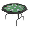 alt="8-Player Folding Poker Table 2 Fold Octagonal Green"