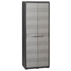 alt="Garden Storage Cabinet with 3 Shelves Black and Grey"