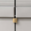 Garden Storage Cabinet with 3 Shelves Black and Grey