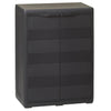 alt="Garden Storage Cabinet with 1 Shelf Black"