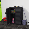 Garden Storage Cabinet with 1 Shelf Black