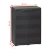 Garden Storage Cabinet with 1 Shelf Black
