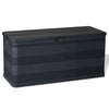 alt="Garden Storage Box Black 117x45x56 cm"