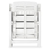 Reclining Garden Chairs 2 pcs Plastic White