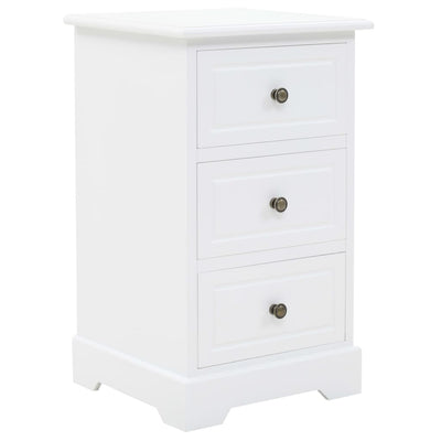 alt="Bedside Cabinet MDF and Pinewood 35x32x59 cm"