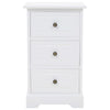 Bedside Cabinet MDF and Pinewood 35x32x59 cm