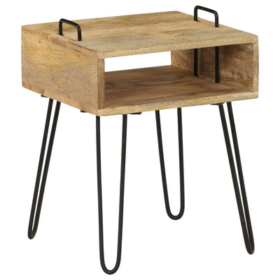 alt="Bedside Table Solid Mango Wood 40x34x47 cm"
