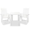 alt="3 Piece Bistro Set Plastic White""