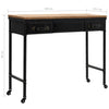 Console Table MDF and Fir Wood 100x33.5x80 cm