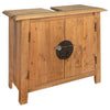 alt="Bathroom Vanity Cabinet Solid Recycled Pinewood 70x32x63 cm"
