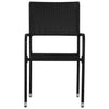 Outdoor Dining Chairs 2 pcs Poly Rattan Black