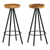 alt="Bar Chairs 2 pcs Solid Mango Wood""