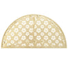 Side Table Vintage Style Half Round Metal 72x36x74 cm Gold