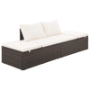 alt="Garden Bed Brown 195x60 cm Poly Rattan"