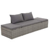 alt="Garden Bed Grey 195x60 cm Poly Rattan"