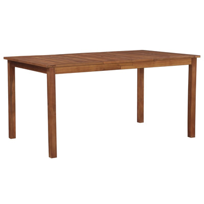 alt="Garden Table 150x90x74 cm Solid Acacia Wood"