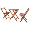 alt="3 Piece Folding Bistro Set Solid Acacia Wood"