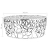 Coffee Table Casted Aluminium 70x30 cm Silver