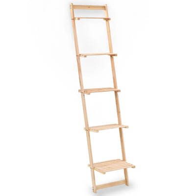 alt="Ladder Wall Shelf Cedar Wood 41,5x30x176 cm"