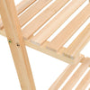 Ladder Wall Shelf Cedar Wood 41,5x30x176 cm