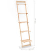 Ladder Wall Shelf Cedar Wood 41,5x30x176 cm