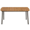 Garden Table 150x90x72cm Solid Acacia Wood and Steel