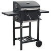 alt="Charcoal-Fueled BBQ Grill with Bottom Shelf Black"