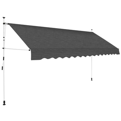 alt="Manual Retractable Awning 400 cm Anthracite"