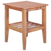 alt="Coffee Table 40x40x50 cm Square Solid Teak"