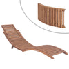 alt="Folding Sun Lounger Solid Teak Wood"