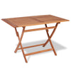 alt="Folding Garden Table 120x70x75 cm Solid Teak Wood"