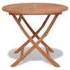 alt="Folding Garden Table 85x76 cm Solid Teak Wood""