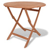 Folding Garden Table 85x76 cm Solid Teak Wood