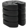 alt="Gazebo Weight Plates 4 pcs Black 220x30 mm Concrete"