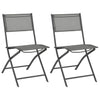 alt="Folding Outdoor Chairs 2 pcs Steel and Textilene"