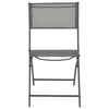 Folding Outdoor Chairs 2 pcs Steel and Textilene