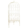 alt="Garden Bench 95 cm Iron Antique White"