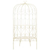 Garden Bench 95 cm Iron Antique White